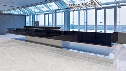 IMC Glass Reception Desk (Infinity Offices)