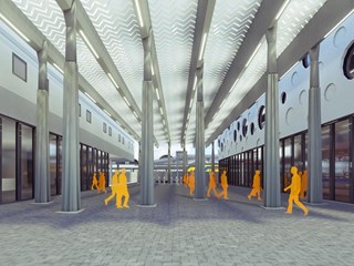 Gouda train station canopy